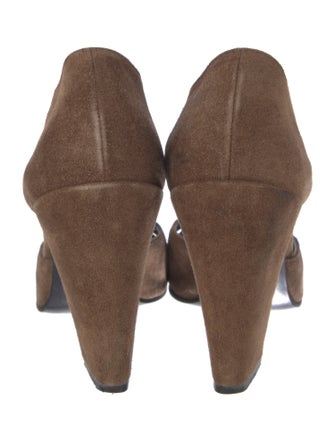 Miu Miu Suede T-Strap Pumps