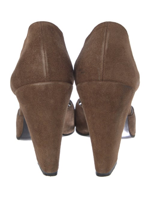 Miu Miu Suede T-Strap Pumps