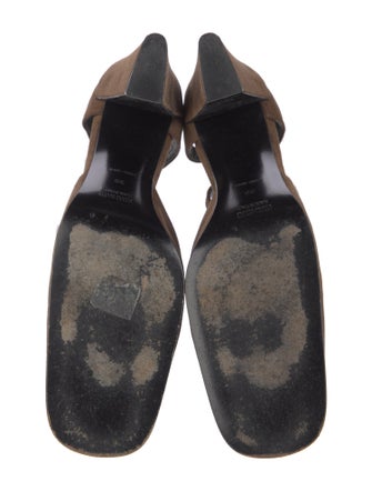 Miu Miu Suede T-Strap Pumps