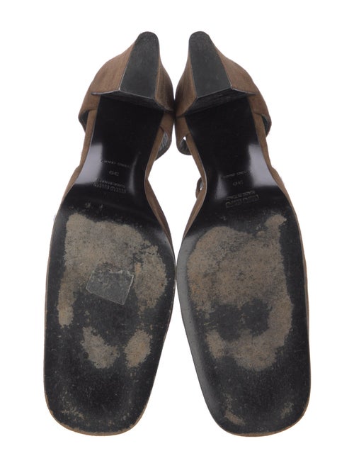 Miu Miu Suede T-Strap Pumps
