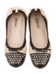 Miu Miu Patent Leather Bow Accents Ballet Flats