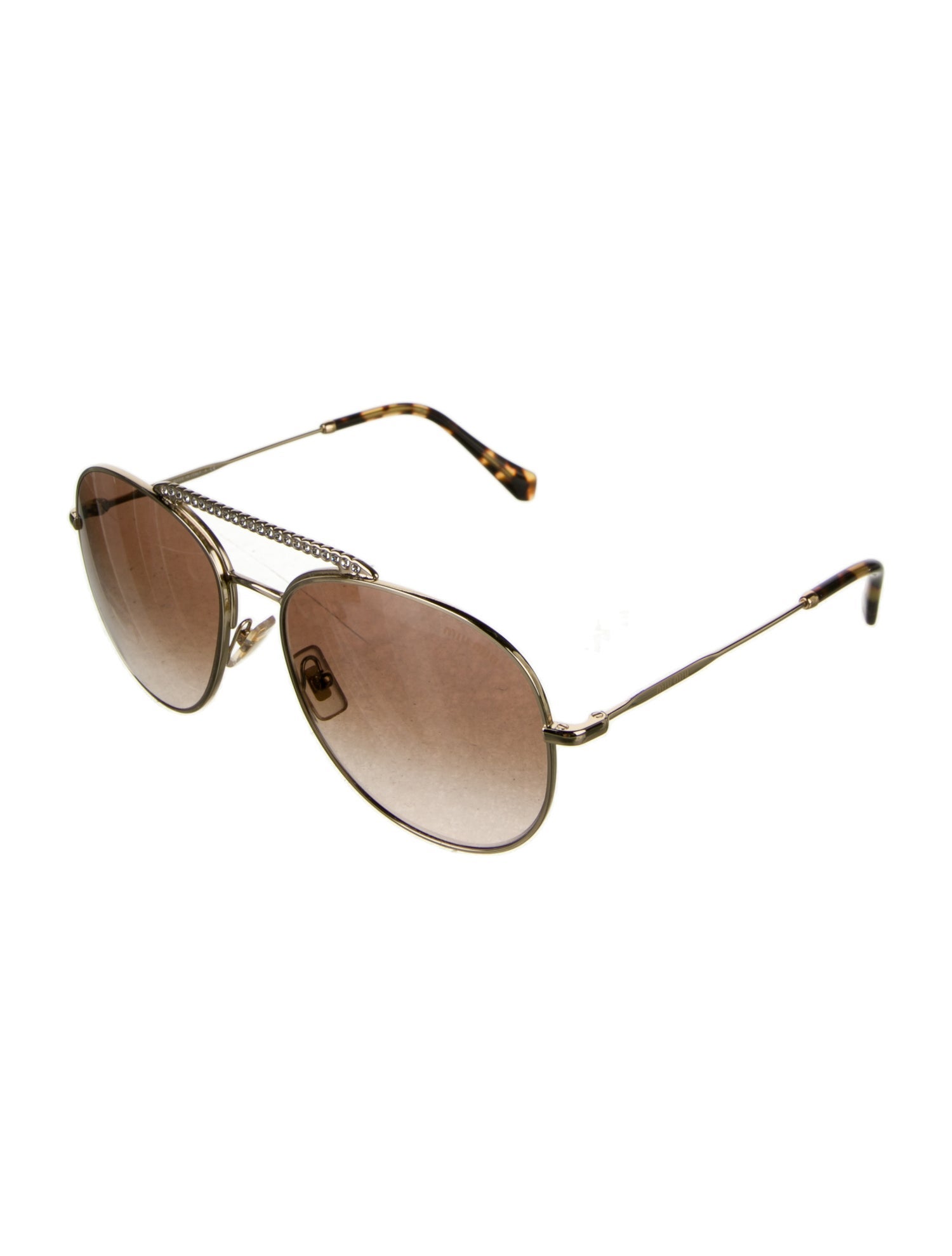 Miu Miu Aviator Gradient Sunglasses