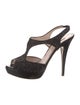 Miu Miu Glitter Glitter Accents T-Strap Pumps