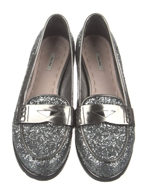 Miu Miu Glitter Loafers