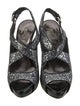 Miu Miu Glitter Slingback Sandals