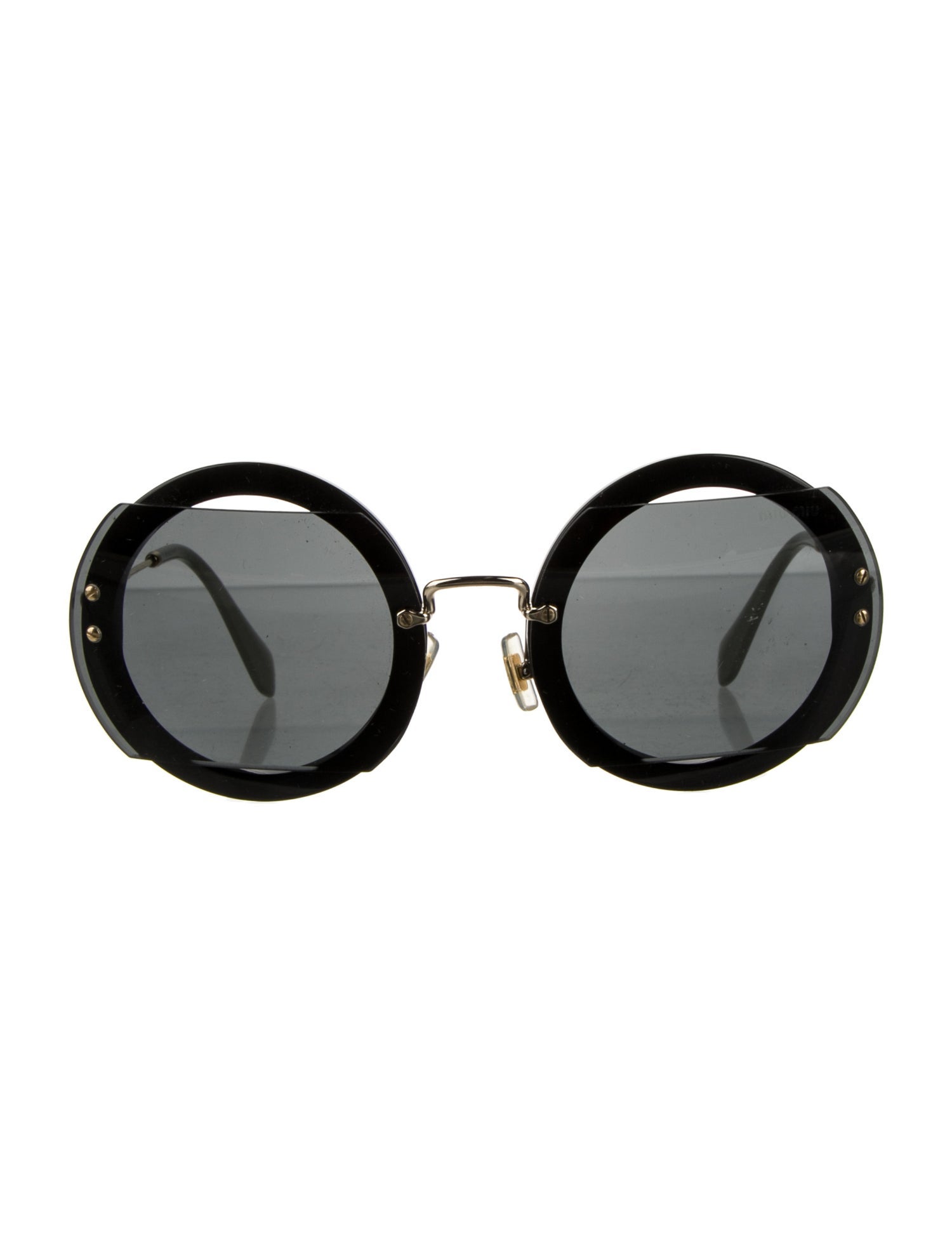 Miu Miu Round Tinted Sunglasses