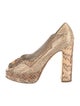 Miu Miu Snakeskin Animal Print Pumps