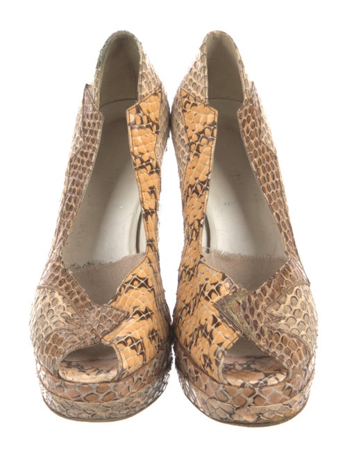 Miu Miu Snakeskin Animal Print Pumps