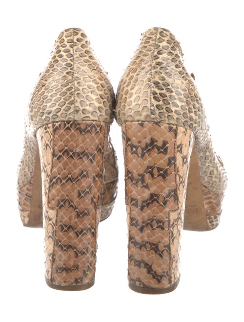 Miu Miu Snakeskin Animal Print Pumps