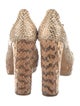 Miu Miu Snakeskin Animal Print Pumps