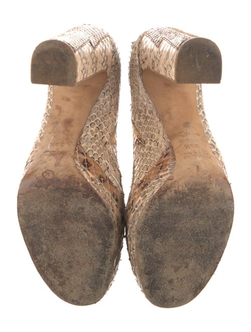 Miu Miu Snakeskin Animal Print Pumps