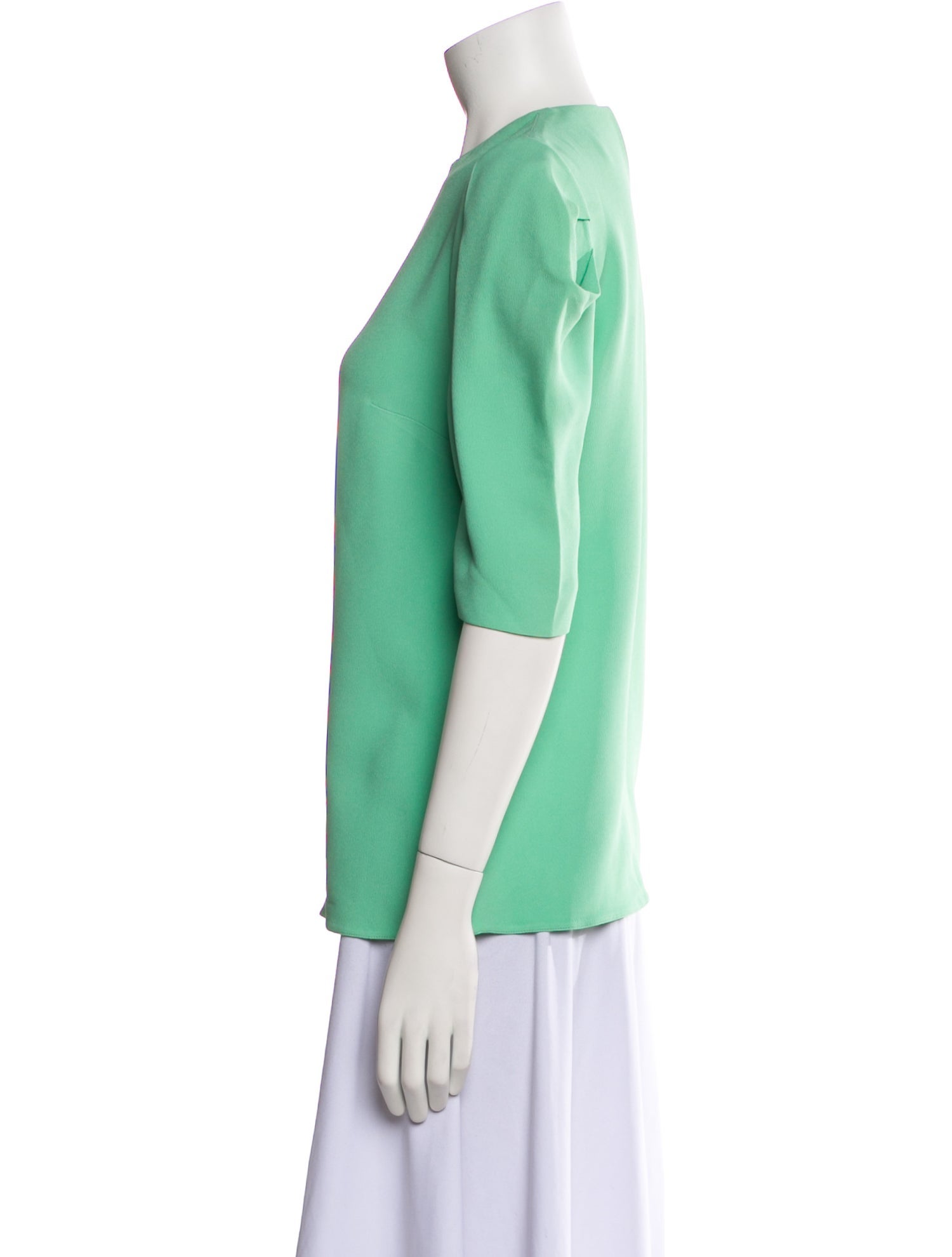 Miu Miu Late 2000's - Early 2010's Crew Neck Blouse