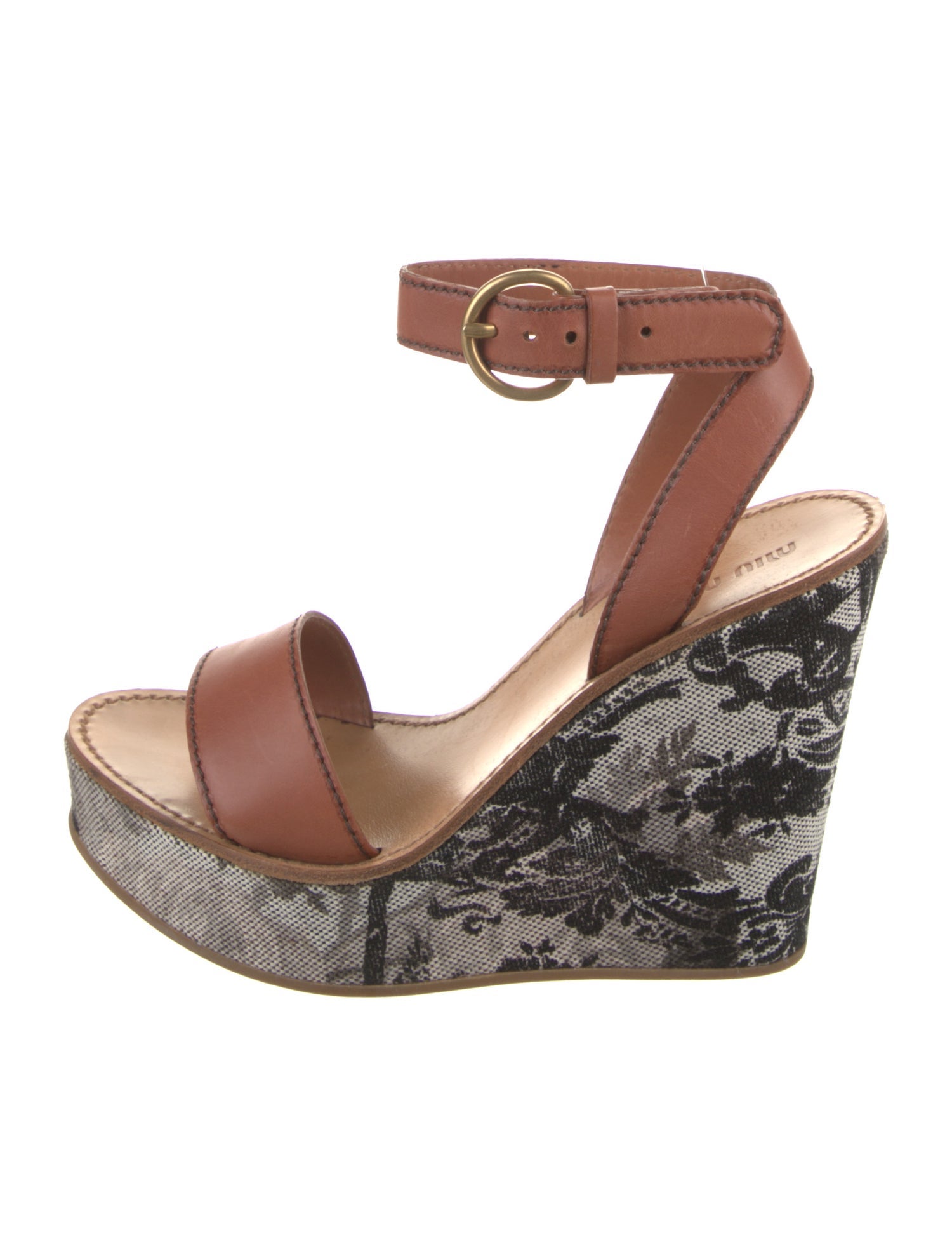 Miu Miu Leather Espadrilles