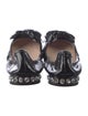 Miu Miu Patent Leather Bow Accents Ballet Flats