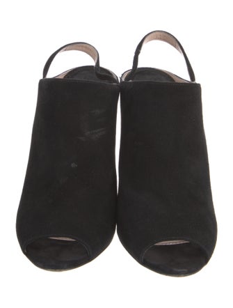 Miu Miu Suede Slingback Sandals