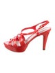 Miu Miu Patent Leather Slingback Sandals