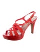 Miu Miu Patent Leather Slingback Sandals