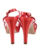 Miu Miu Patent Leather Slingback Sandals