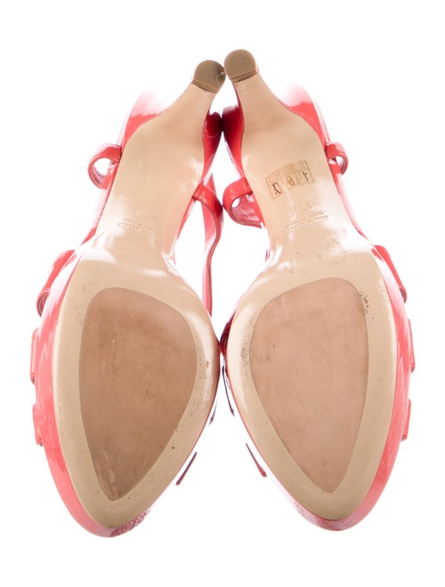 Miu Miu Patent Leather Slingback Sandals