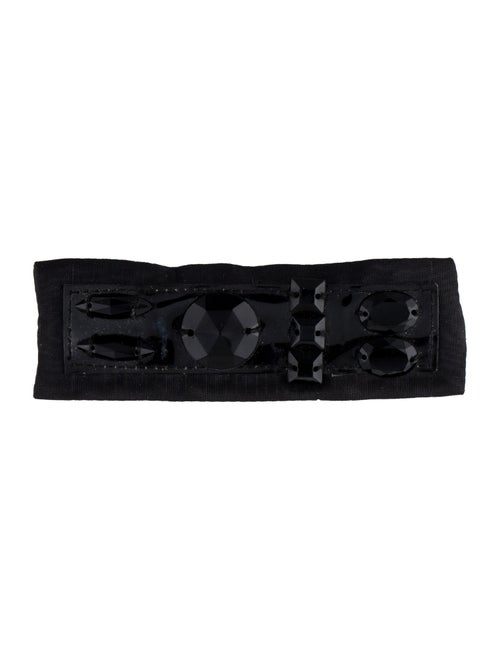 Miu Miu Crystal & Fabric Brooch