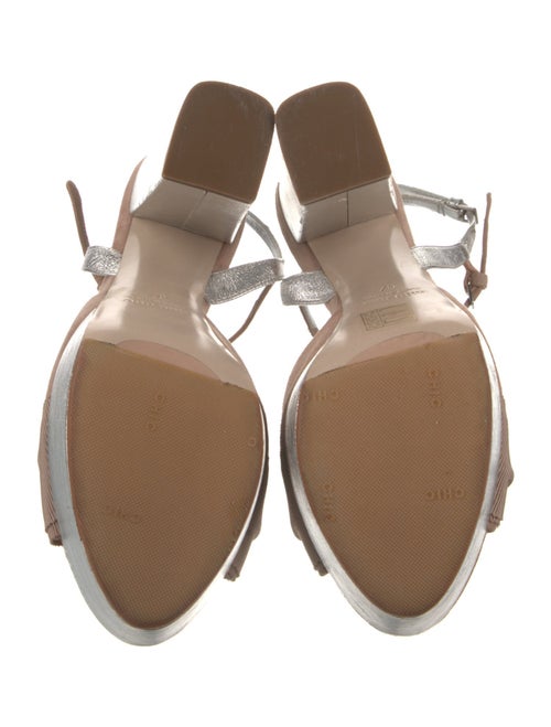 Miu Miu Patent Leather T-Strap Sandals