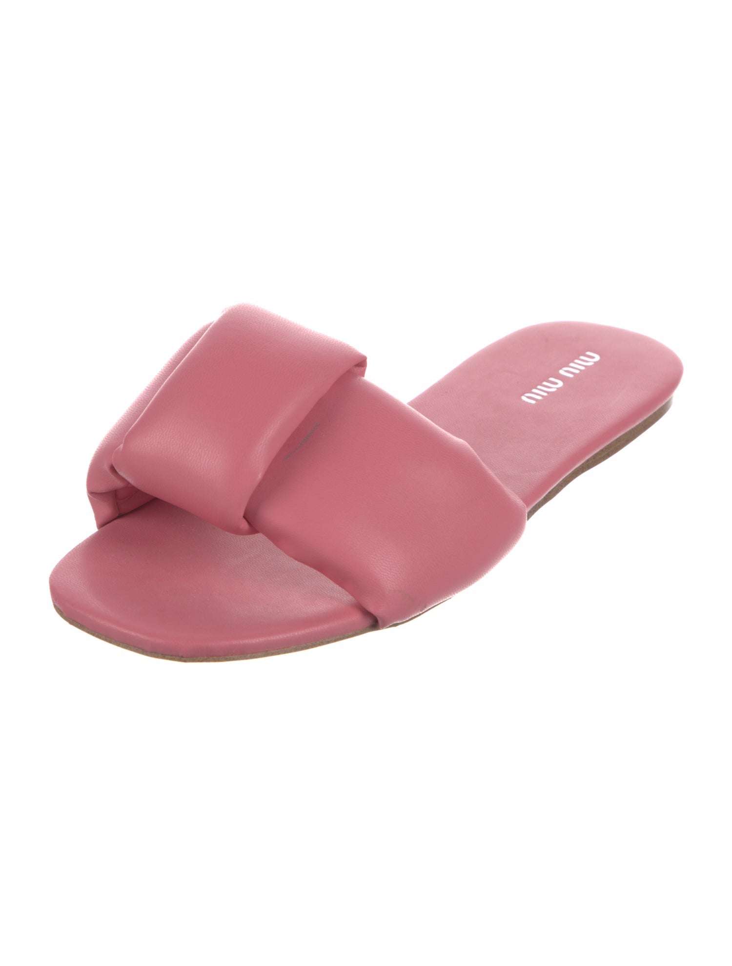 Miu Miu Leather Slides