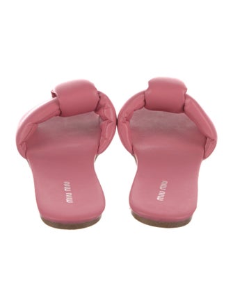Miu Miu Leather Slides