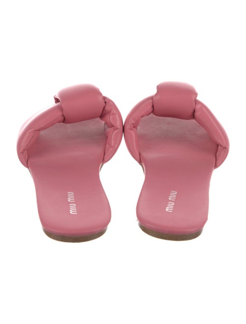Miu Miu Leather Slides