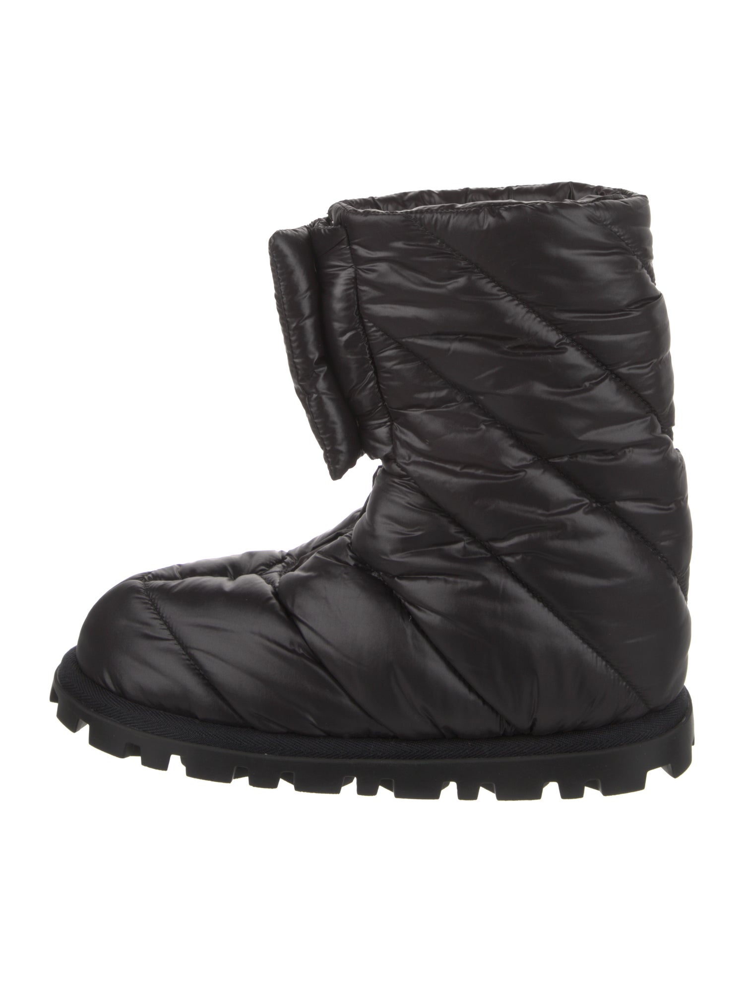 Miu Miu Nylon Lace-Up Boots