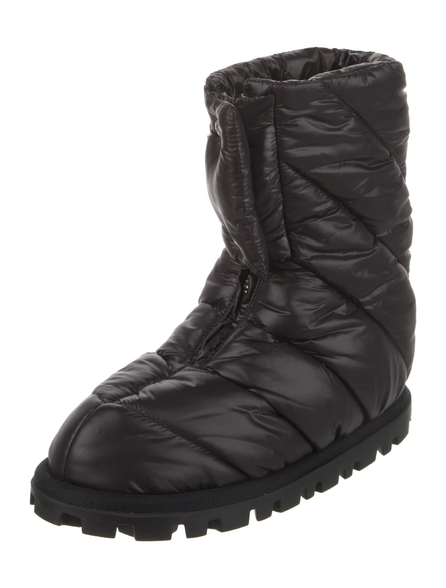 Miu Miu Nylon Lace-Up Boots