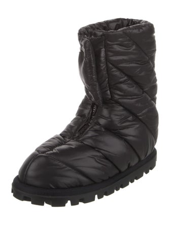 Miu Miu Nylon Lace-Up Boots
