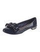 Miu Miu Patent Leather Bow Accents Loafers