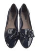 Miu Miu Patent Leather Bow Accents Loafers