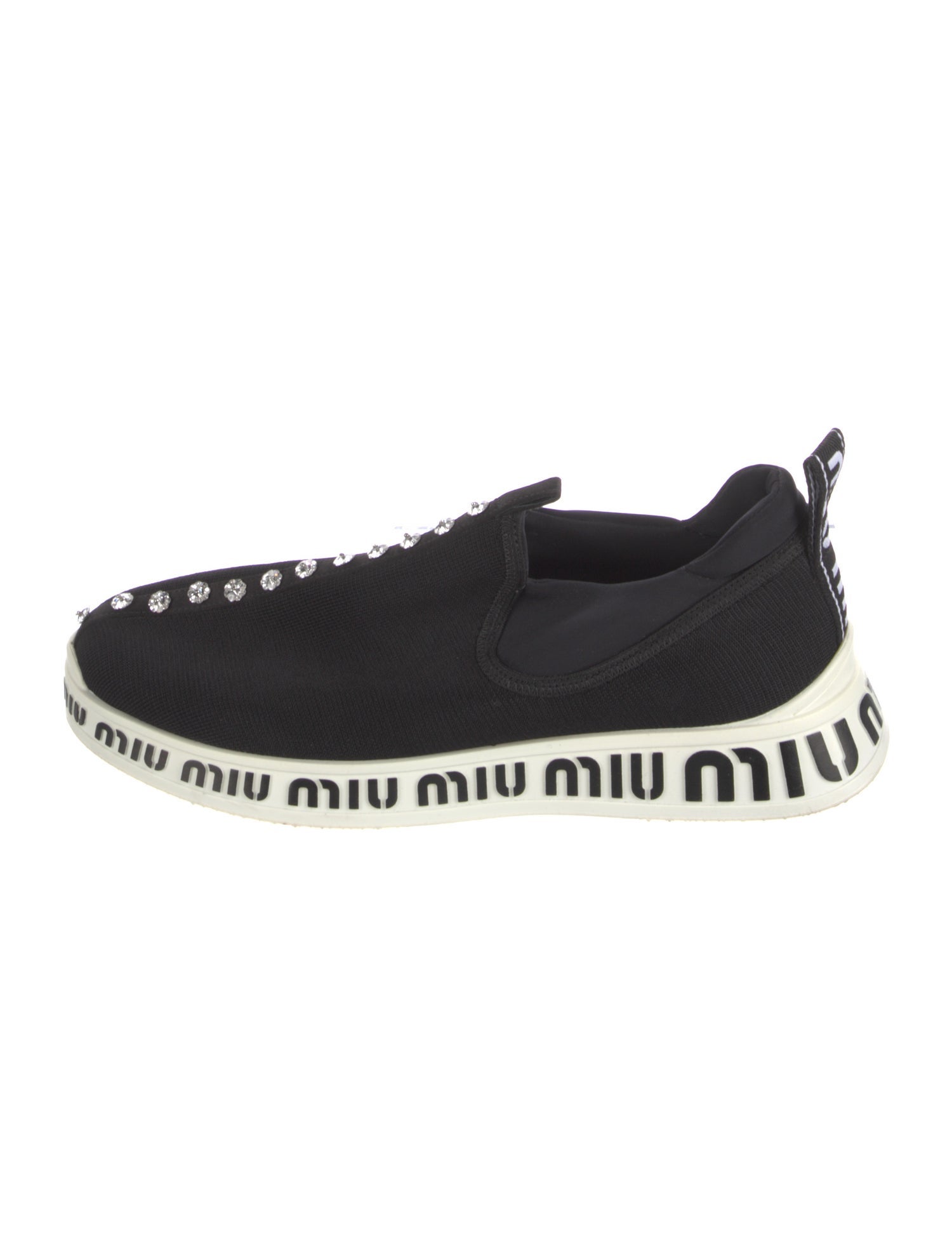 Miu Miu Crystal Embellishments Sneakers