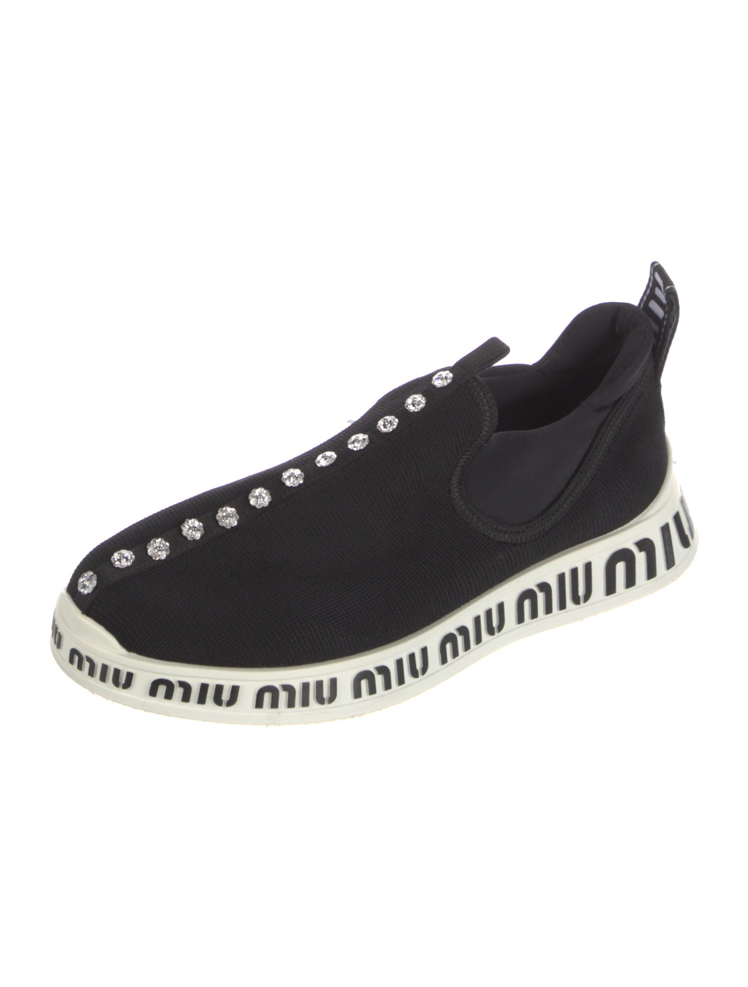 Miu Miu Crystal Embellishments Sneakers