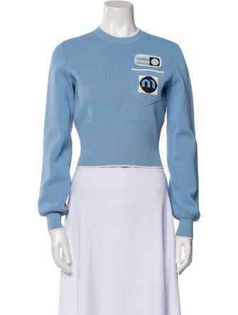 Miu Miu 2018 Graphic Print Sweater