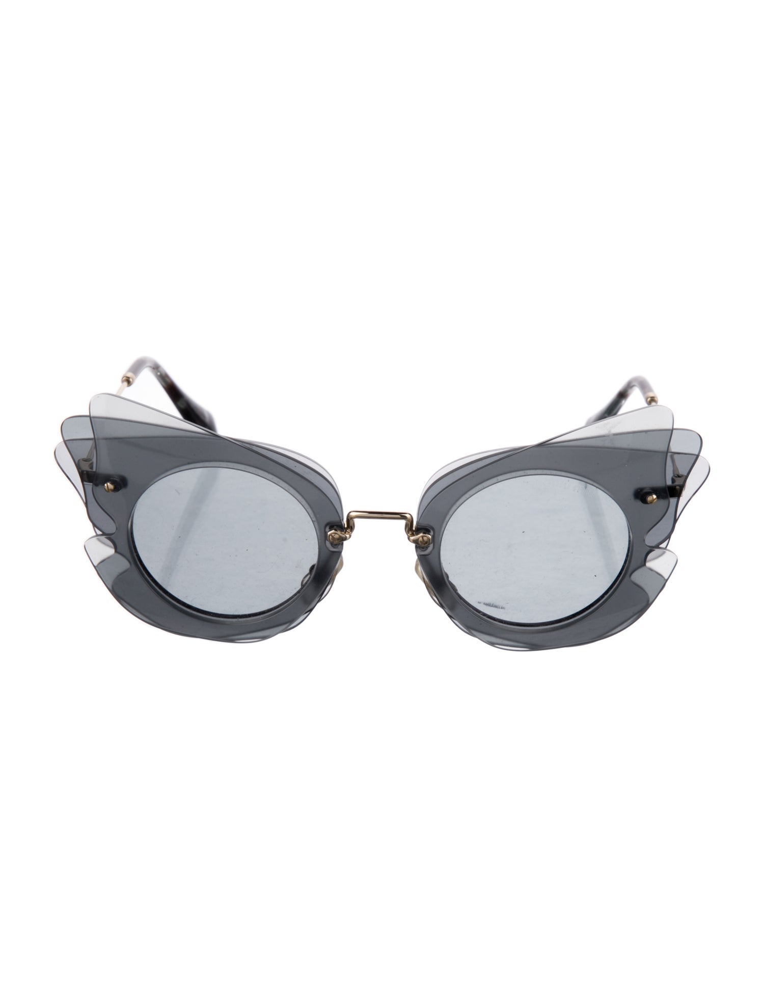 Miu Miu Cat-Eye Mirrored Sunglasses
