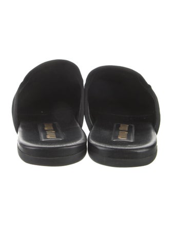 Miu Miu Leather Printed Mules