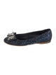 Miu Miu Glitter Glitter Accents Ballet Flats
