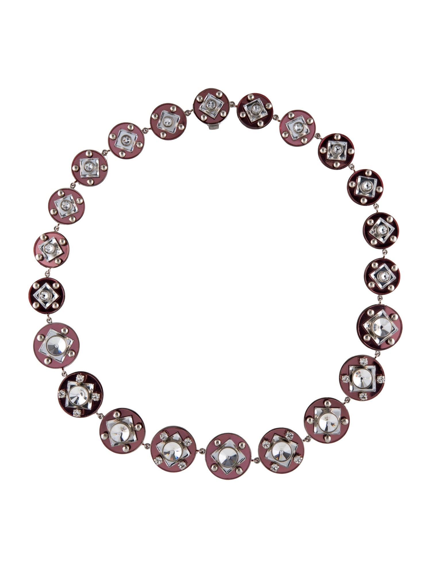 Miu Miu Crystal Collar Necklace