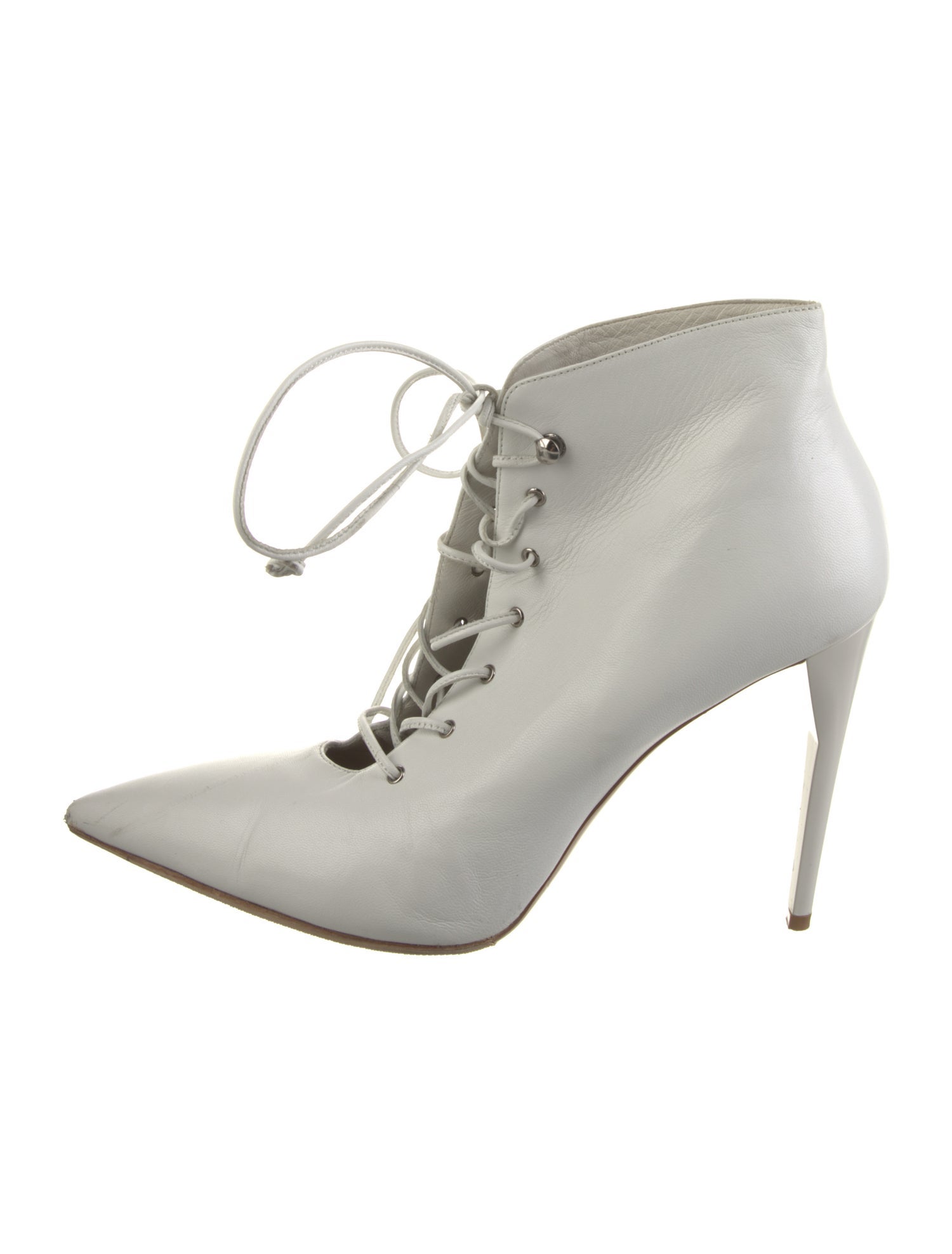 Miu Miu Leather Lace-Up Boots