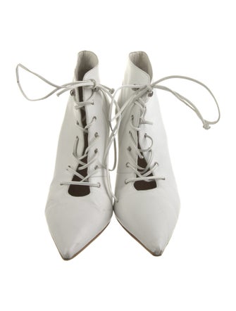 Miu Miu Leather Lace-Up Boots