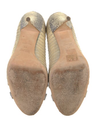 Miu Miu Leather Animal Print Pumps