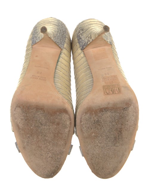 Miu Miu Leather Animal Print Pumps