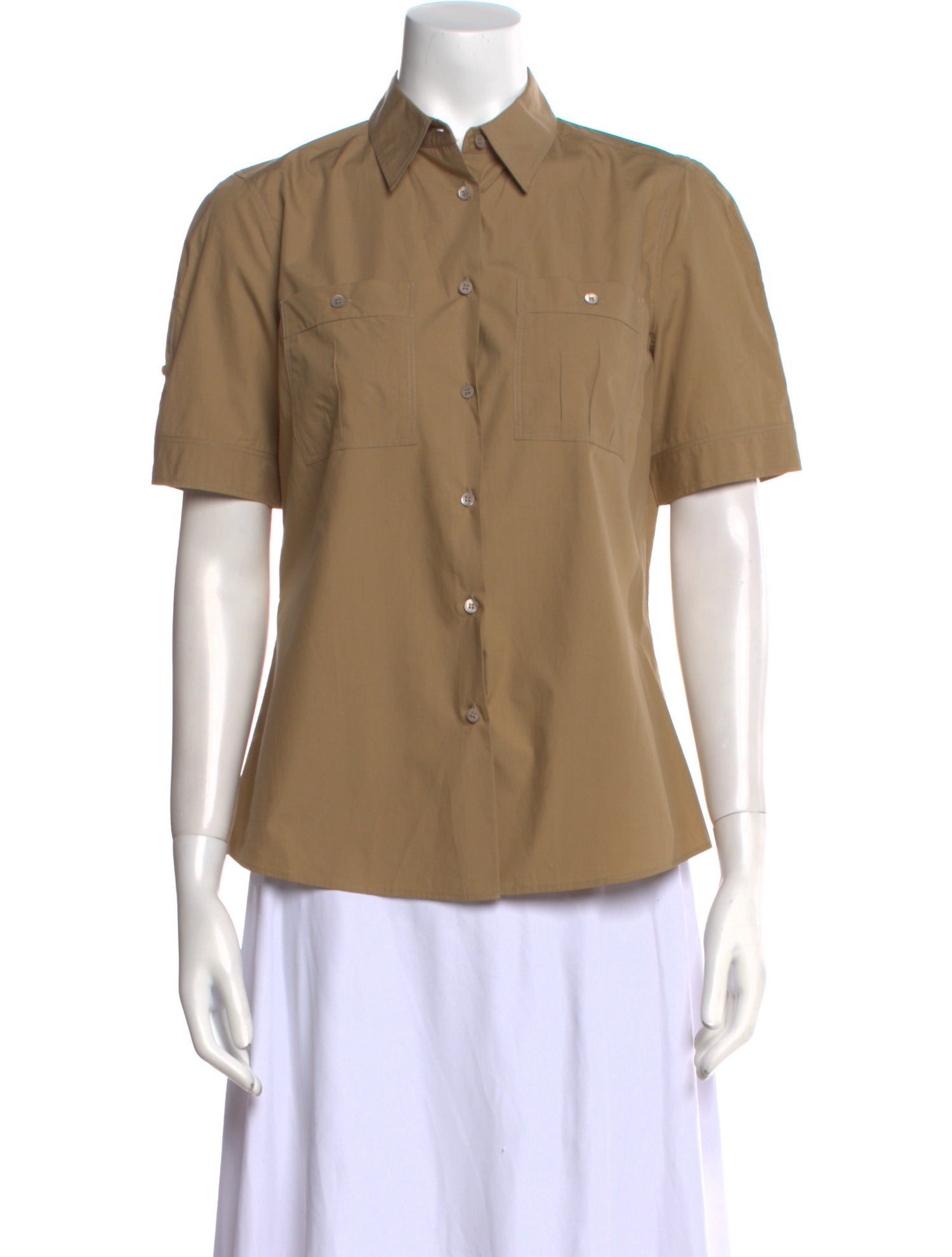 Miu Miu 2011 Short Sleeve Button-Up Top