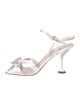 Miu Miu Satin Crystal Embellishments Sandals