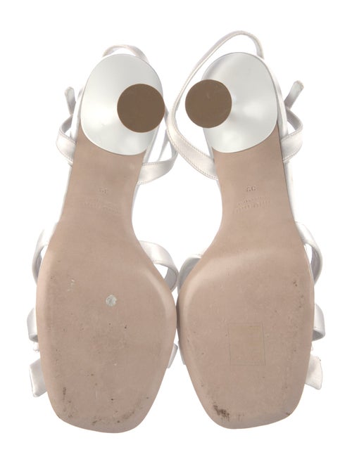 Miu Miu Satin Crystal Embellishments Sandals