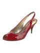 Miu Miu Patent Leather Slingback Pumps