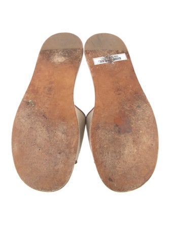 Miu Miu Straw Printed Slides