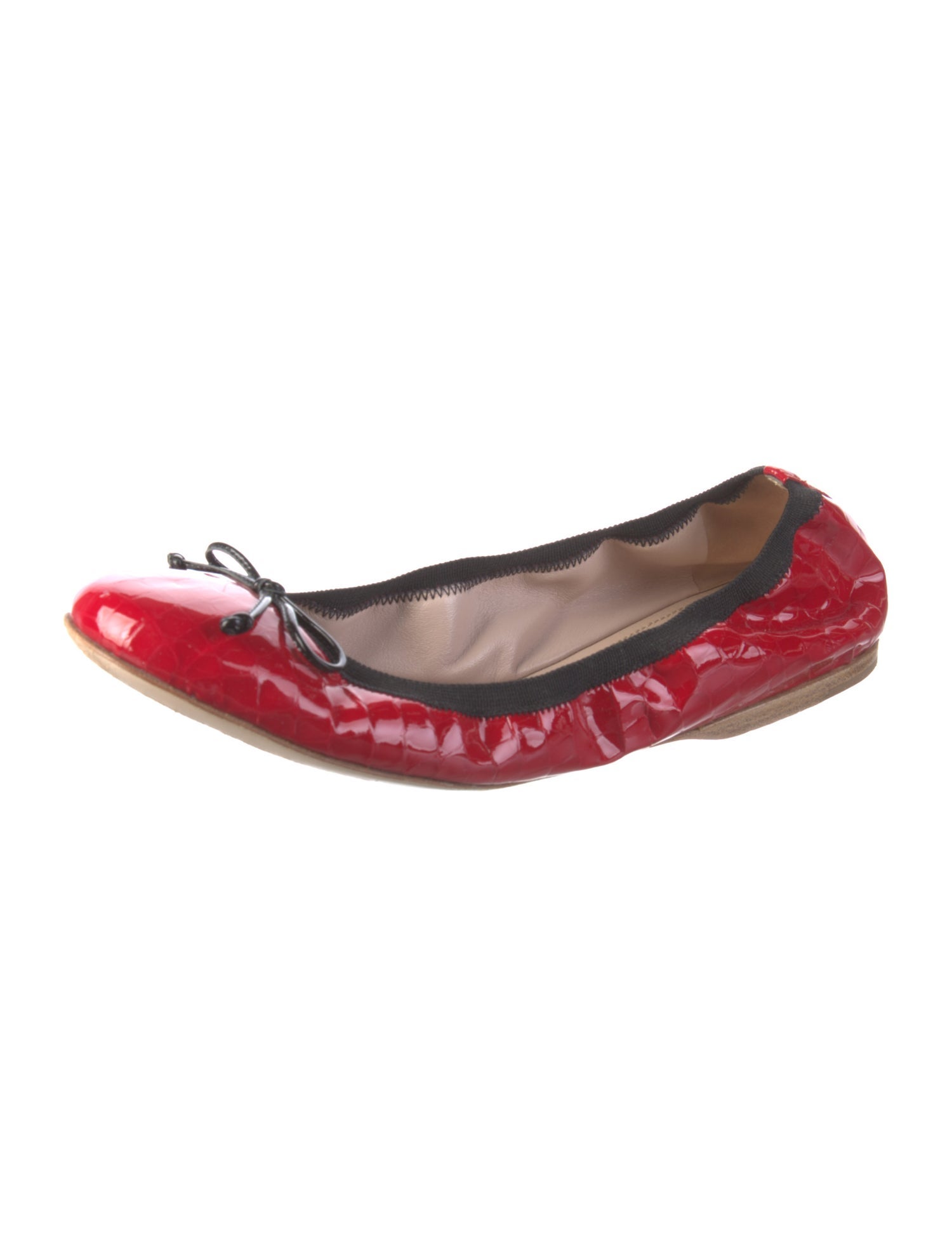 Miu Miu Ponyhair Printed Ballet Flats